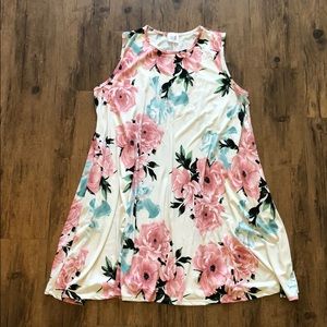 Floral Print Swing Dress